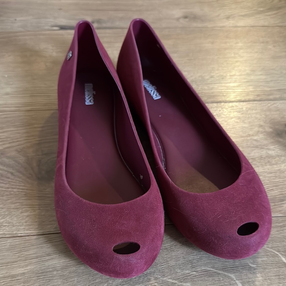 Melissa Red Flats Classic Minimalist Design